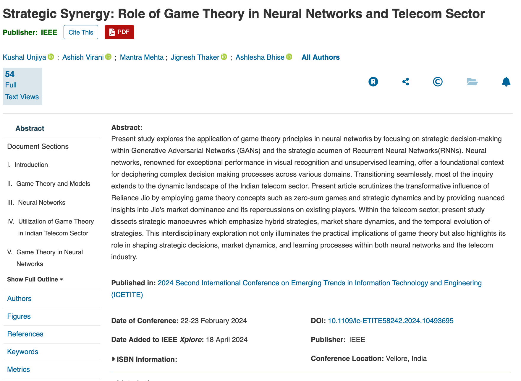 IEEE Conference Paper